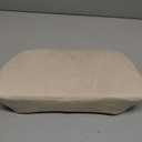 1P Lumbar Support Pillow,15.5x8.7 Memory Foam,Superfiber Suede,Drive car Back Pillows,seat,Office,Rest,Improve Posture(Off-White)