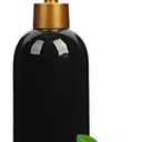 Classic Cylindrical Soap Dispenser, Multi-Color Ceramic Bottle with Gold Rust-Proof Pump(Black)