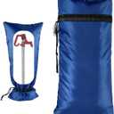 XXL Outdoor Faucet Covers for Winter, 3M Thinsulate Insulation Faucet Freeze Protector, 25H x 13W for Garden Lawn Faucets & Yard Hydrant, Waterproof Insulated Spigot Cover Faucet Sock  Blue