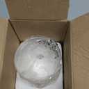 White Linen Frosted Glass Lamp Shade, Glass Shade Covers Replacements for Light Fixtures, 1.65 Inch Fitter Lampshades for Chandelier Wall Sconces Pendant Lights Bath Vanity Lights