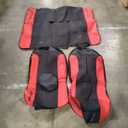 Skechers Car Seat Covers,GOGA Mat Oxford Cloth Seat Covers,Waterproof Car Seat Covers Full Sets,Automotive Universal Fit Seat Cover for Most Cars, Suvs, Trucks,Red