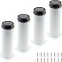 Bivethoi Adjustable Cabinet Legs Set of 4, 6 Inch / 150mm Sofa Legs Replacement Furniture Feet, Stainless Steel Vanity Legs Couch Foot Metal Dresser Legs for Shelf Futon Coffee Table (White)