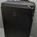 Hanke 24 Inch Expandable Carry On Luggage 22x14x9 Airline Approved Top Opening Hard Shell Suitcase with Cup Holder, USB Ports, Spinner Wheels, TSA Lock, Jet Black