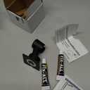 Shower Head Holder All Meta lHandheld Shower Wand Bracket Adhesive Shower Wall Mount Holder Brass Shower Spray Holder Black, Drill Free Glue Installation