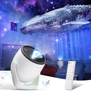 2026 Upgraded 3D Galaxy Projector, Star Projector, Include 93 Immersive Themes, Bluetooth Speaker Stereo Sound & Remote Control Night Light for Bedroom, Living Room, Home Decor, Gifts for Kids, Adult