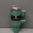 FF VESSEL SS TUMBLER W/ HANDLE 40 OZ GRN