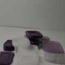 LOCK BOX 100 Piece Food Storage Container Set PURPLE (50 Lids/50 Containers)