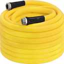 Retractable Garden Hose Reel, 1/2" x 100FT + 6.6FT Automatic Retractable Water Hose Reel Wall Mount, with 10- Function Sprayer Nozzle, Any Length Lock/Auto Rewind/180Swivel