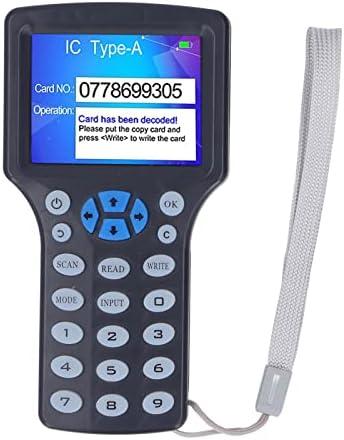 Smart RFID NFC Copier, 10 Frequency Handheld NFC RFID Copier Readers Writer Duplicator, 1 Reader+10 Keychain+10 +10 UID Keychain+1 USB Data Cable