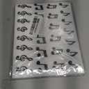 Whaline 540Pcs Music Note Stickers Glitter Black Music Labels Assorted Musical Symbols Adhesive Decals Teacher Reward Sticker for School Notebook Laptop Envelope Scrapbook Journal Cards Decor