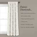 Lush Decor Ruffle Diamond Window Curtain Panel Pair, 63 in x 54 in, White