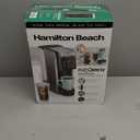 Hamilton Beach FlexBrew Advanced 4in1 Single Serve Hot & Iced Coffee Maker with Removable 45 oz. Water Reservoir, Use Pod Packs and Grounds, Fast Brewing, LED Touchscreen, Black (49925)