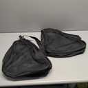 CHENGU Roller Skate Bag Large Capacity Breathable Ice Skate Bag with Adjustable Shoulder Strap Figure Accessories for Boys Girls Adults (black, 2 Pack)