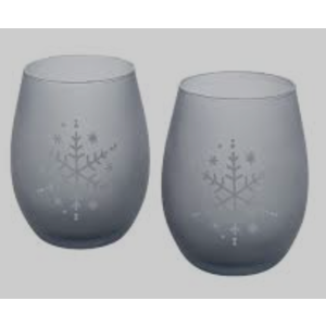 Table Tops Gallery 2 Piece Grey Snowflake