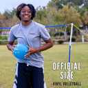 Franklin Sports Volleyball Set - Beach and Backyard Volleyball Net Set - Portable Volleyball Net and Ball Set with Poles and Ground Stakes - Recreational