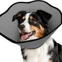 MIDOG Dog Cone Collar After Surgery, Soft Dog Cone Alternative to Stop Licking,Adjustable Elizabethan Recovery Cones for Small to Large Sized Dogs (Grey)