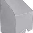 Silscvtt Grey Heavy Duty 600D Boat Center Console Cover Replacement for Carolina Skiff Boston Whaler Mako Excel Bay Pro Wellcraft 60H x 44L x 36W