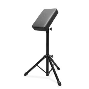 WZPB Tattoo Armrest Stand Tripod with Tray - Foldable Tattoo Arm Leg Rest Stand Adjustable Height and Tilt Black Leather Pad Professional Heavy Equipment for Tattoo Studio (Basic)
