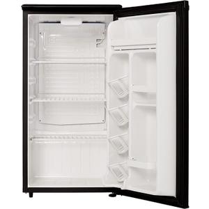 roomwell E-Star 3.3 Cu Ft Mini Fridge without Freezer - AUTO DEFROST, Reversible Single Door, Glass Shelf Refrigerator - A Space-Saving Marvel for Your Bedroom, Dorm, and Office