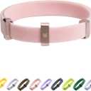 Safety Cat Collar - U.S. IDA Gold Awarding Design, Stretch Elastic Quick Release, Non Breakaway - Light Weight for Kitten, Neck Fit 5.9'-11.8' for All Small Large Cat,S(Blush Pink)