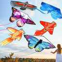 Leitee 6 Pack Large Kite for Kids and Adults Butterfly Kite for Kids Age 4-8-12 Dragonfly Owl Parrot Eagle Goldfish Teens Toy Easy to Fly for Game Beach Outdoor Activities Gifts(Cute Style)