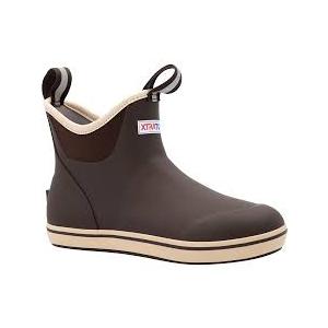 XTRATUF womens 6 Inch Ankle Deck Boots Rain Boot (Brown, 8)