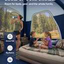 CORANI 14.1'x6.5'x9' Inflatable Tents for Camping, Portable 6/8/10 Person Blow Up Air Tent, Waterproof Windproof Easy Setup Large Family Tent with 2 Doors, 6 Windows, Mosquito Screen, 10 person 11.48x11.48×7.87ft