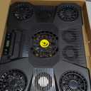 ChillCore Laptop Cooling Pad, RGB Lights Laptop Cooler 9 Fans for 15.619.3 Inch Laptops, Gaming Laptop Fan Cooling Pad with 8 Height Stands, 2 USB Ports  A21 Blue