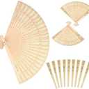 Sandalwood Fan (Set of 50 pcs) Wedding Favors&Birthday Gifts&Christmas Gift