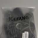 ICEFANG GN8 Tactical Dog Harness with 4X Metal Buckles for Medium Sized Dogs,Reflective in Training Walking K9 Vest,No-Pull Front Leash Clip,Adjustable Pet Harness (Black, Medium (Pack of 1))