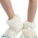 Lazy One Animal Paw Slippers for Kids and Adults, Fun Costume for Kids, Cozy Furry Slippers (Large, White)