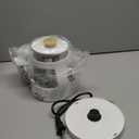 TOPWIT Electric Kettle, 1.0L Electric Tea Kettle with Removable Stainless Steel Infuser, BPA-Free Electric Glass Kettle with Window, Double Wall Water Warmer, Gooseneck, Auto-shut Off, White