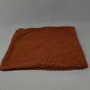 MADIZZ Pack of 2 Boho Corduroy Striped Throw Pillow Covers 24x24 Inch Rust Soft Decorative Cushion Cover for Bedroom Sofa Pillow Shell (24" x 24" (Pack of 2), Rust)