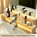 Faucet Storage Organizer Rack No Drilling, (White, 19.6in/50cm)