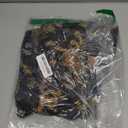 Cheongsam Dress for Women Qipao Slim Fit Short Sleeve Bodycon Mandarin Collar Side Slit Chinese Floral Print Dragon Dress, L