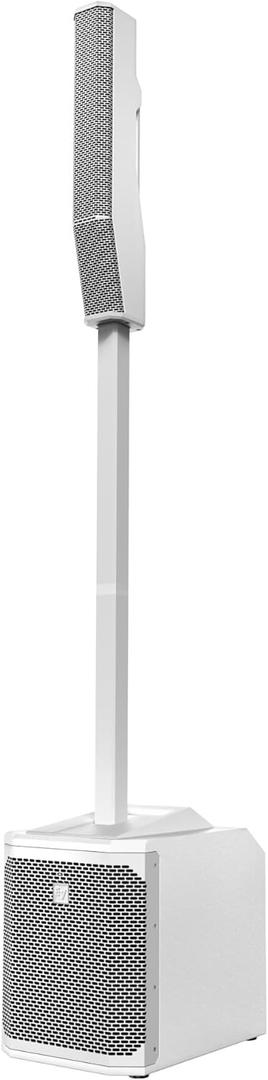 Electro-Voice Evolve 30M Portable Column Loudspeaker System with Ergonomic Aluminum Handle, 10-Inch Subwoofer, and Class-D Amplifier (White)
