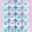 Cutter Biscuit Molds Silicone Uppercase Lowercase Letters Number Cookie Mold DIY Biscuits Cutter(Uppercase Letters)