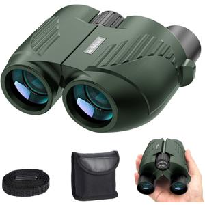 20x25 High Powered Binoculars for Adults and Kids,Compact HD Waterproof Durable and Clear BAK4 Prism FMC Lens,Suitable for Bird Watching,Sightseeing and Outdoor Sports (Green)