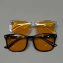 livho High Tech Blue Light Glasses - Advanced 99% Blue Light Blocking Computer Glasses - Anti Eyestrain & UV Glare Protection (*B1 Light Black+clear)