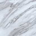 VaryStyle 18-Pack Grey/White Marble Peel and Stick Vinyl Flooring Self Adhesive Vinyl Floor Tiles Peel and Stick Waterproof Basement Flooring Tile Removable Stick on Floor Tile for Kitchen Living Room