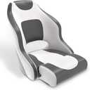 Leader Accessories Two Tone Captains Bucket Seat Boat Seat Premium Sports Flip Up Boat Seat