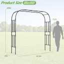 Thickened Metal Garden Arch-59L*94.5H,Trellis for Climbing Plants Outdoor