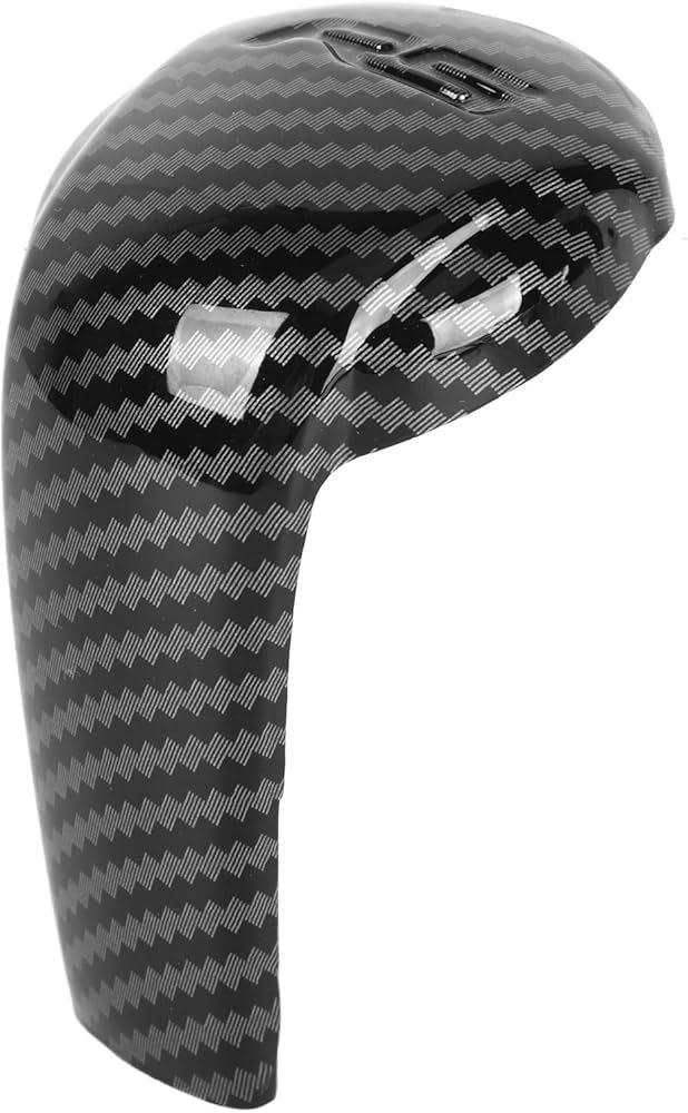 Carbon Fibre Gear Knob Cover for Shifter Lever - Scratch Free Replacement - Compatible with CX 3 CX 5 CX 9 - Durable ABS Material with Sporty Look