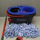 O-Cedar RinseClean Spin Mop & Bucket System + 2 Extra Mop Heads | Clean with Water | Removes 99% of Bacteria