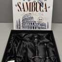 GLASSIQUE CADEAU Crystal Sambuca, Cordial, Digestive Glasses with Long Stem for Sipping After Dinner Drinks | Set of 4 | 3 oz Tall Stemmed Liquor Glassware for Aperitif, Amaro, Liqueur, Spirits