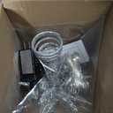 JOIEDOMI 7.8" Metal 3D Silver Glitter Star Christmas Tree Topper Decor, 56 LED Light with Plug Timer Ornaments Treetop Decorations Home Holiday Party Indoor