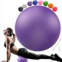 PL-0003 Soft Exercise Ball, Anti-Burst Yoga Ball Chair Supports 2200lbs PL-0003 (Small(25cm))