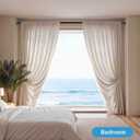 Long Tension Curtain Rod No Drilling, Adjustable 45-137 In, Black
