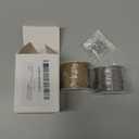 SMYHTGLIF 2 Rolls Total 65.6 Feet Oval Cable Chain for Jewelry Making Gold & Silver Stainless Steel Jewelry Making Chains DIY Craft Jewelry Findings (1.91.5mm)