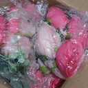 10 Bundles Peonies Artificial Flowers, Pink Silk Peony Flower Bulk Bridesmaid Bouquet for Indoor Home Decor Bedroom Kitchen Office Wedding Party Table Centerpieces